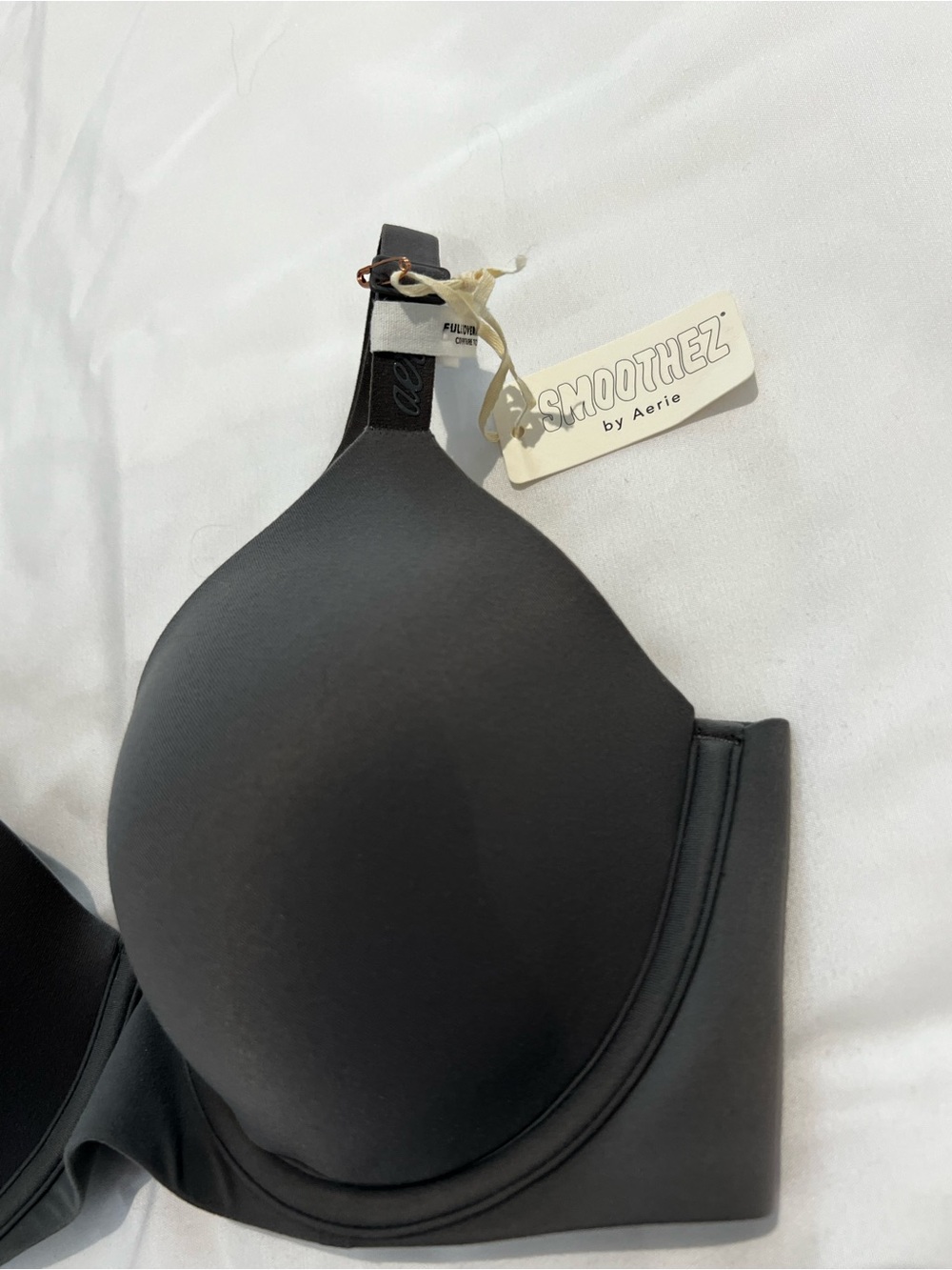 NWT Aerie SMOOTHEZ Full Coverage Bra 34C Light Grey Wireless Comfort
